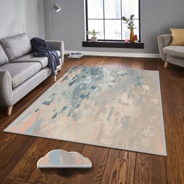 Covor, Exfab324, 100x200 cm, Poliester, Multicolor ieftin