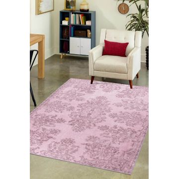 Covor, Folk Chenille, 230x330 cm, Poliester, Roz