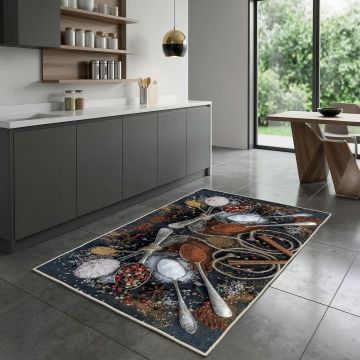 Covor, Hmnt536, 80x150 cm, Poliester, Multicolor