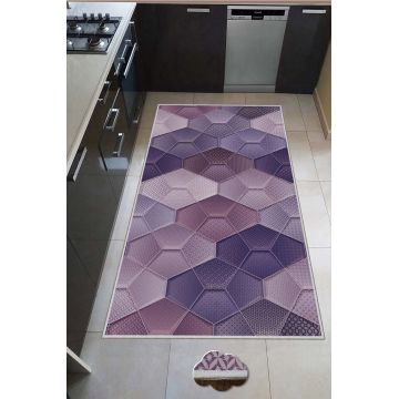Covor, Hmnt556, 80x300 cm, Poliester, Multicolor