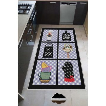 Covor, Hmnt557, 80x300 cm, Poliester, Multicolor