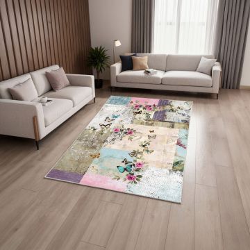 Covor, Hmnt558, 100x150 cm, Poliester, Multicolor