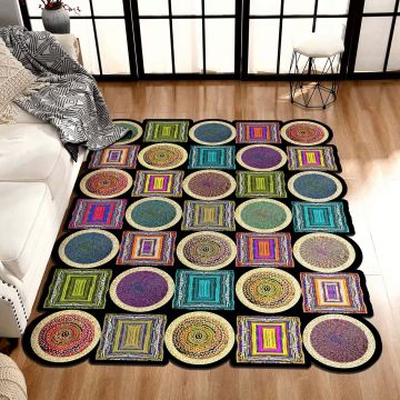 Covor, Hmnt959, 80x150 cm, Poliester, Multicolor