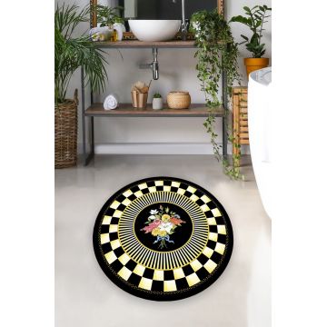 Covoras de baie, L'essentiel Maison, Quadratic 100, Poliester, Multicolor