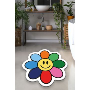 Covoras de baie, L'essentiel Maison, Smiling 100, Poliester, Multicolor