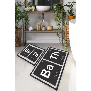 Set covorase de baie, L'essentiel Maison, Barium, Poliester, Multicolor