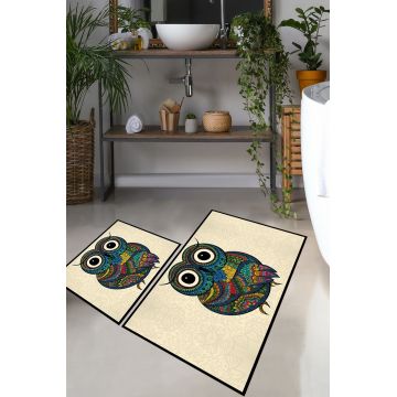 Set covorase de baie, L'essentiel Maison, Flyer, Poliester, Multicolor