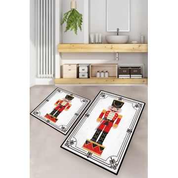 Set covorase de baie, L'essentiel Maison, Lead Soldier, Poliester, Multicolor