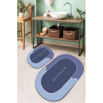 Set covorase de baie, L'essentiel Maison, Skylife, Poliester, Multicolor