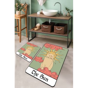 Set covorase de baie, L'essentiel Maison, Sunny The Sun, Poliester, Multicolor
