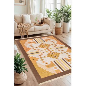 Covor, 195, 120x180 cm, Bumbac, Multicolor