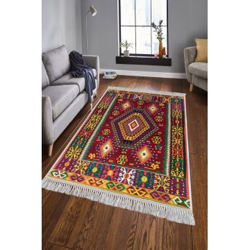 Covor, Els1782, 80x120 cm, Catifea, Multicolor
