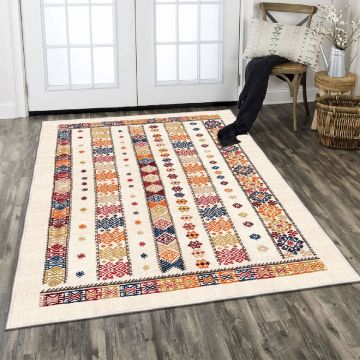 Covor, Els1784, 80x120 cm, Catifea, Multicolor