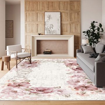 Covor, Els1828, 80x150 cm, Catifea, Multicolor