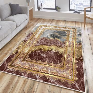 Covor, Els2403, 80x200 cm, Catifea, Multicolor
