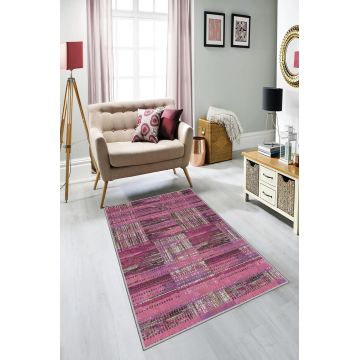 Covor, Exfab306, 80x200 cm, Poliester, Multicolor ieftin