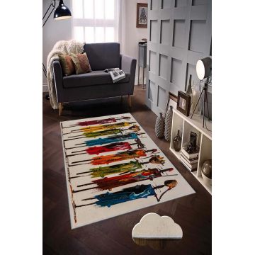 Covor, Hmnt47, 100x150 cm, Poliester, Multicolor