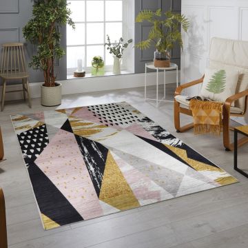 Covor, Milena, 80x200 cm, Poliester, Multicolor ieftin