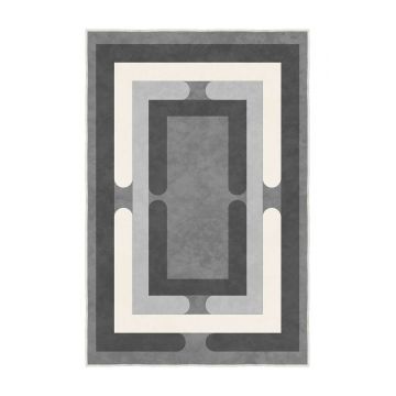 Covor, Sftkece047, 80x120 cm, Poliester, Antracit