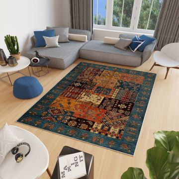 Covor, Woopamuk029, 80x150 cm, BUMBAC/POLIESTER, Multicolor