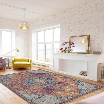Covor, Woopamuk178, 140x220 cm, BUMBAC/POLIESTER, Multicolor