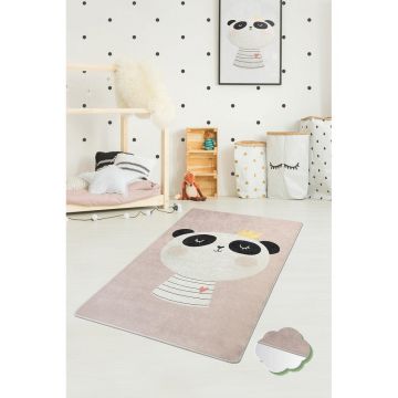 Covor de Copii King Panda (diverse dimensiuni) - 100 x 160 / Roz
