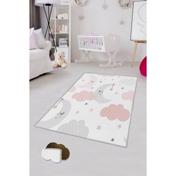 Covor de Copii Luna Adormita, Multicolor (diverse dimensiuni) - 80 x 120 / Multicolor