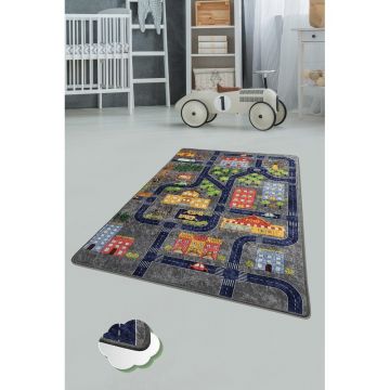 Covor de Copii Oras Mic, Multicolor (diverse dimensiuni) - 100 x 160 / Multicolor