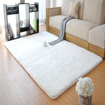 Covor de living / dormitor Pufos Lux, Lavabil, Antiderapant, Antialergic, Alb, 150x230 cm - Alb / 150 x 230