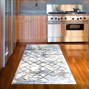 Covor, M5026 v2, 80x120 cm, Poliester, Albastru