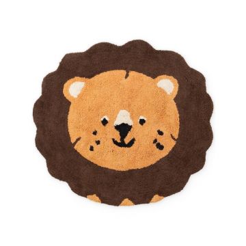 Covor pentru copii portocaliu/maro lavabil/țesut manual din bumbac 112x120 cm Snuggle Lea – Hanse Home