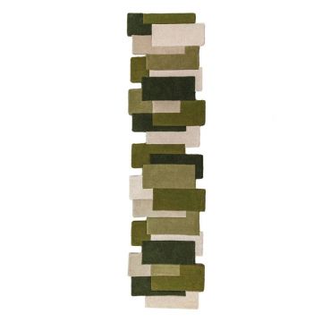 Covor tip traversă țesut manual din lână 60x230 cm Collage – Flair Rugs