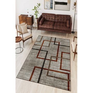 Covor, W701, 100x150 cm, Poliester, Gri