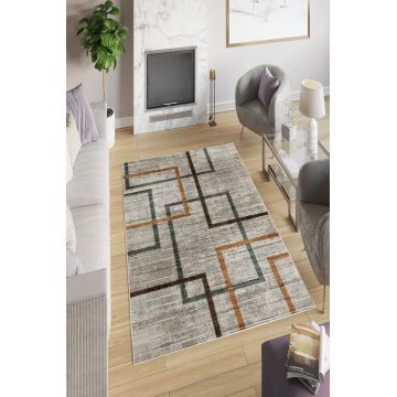 Covor, W704, 120x180 cm, Poliester, Gri