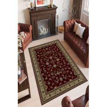 Covor, W730, 100x150 cm, Poliester, Rosu claret