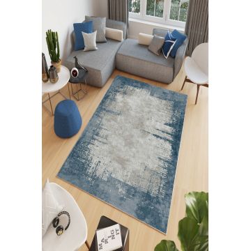 Covor, W800, 100x200 cm, Poliester, Albastru