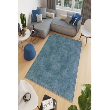 Covor, W903, 180x280 cm, Poliester, Albastru