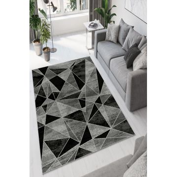 Covor, W942, 120x180 cm, Poliester, Gri