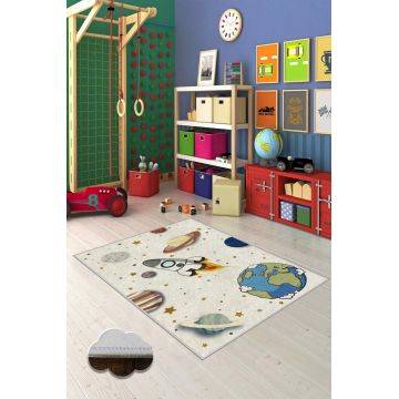 Covor, WOOKECE048, 80x150 cm, Poliester, Multicolor