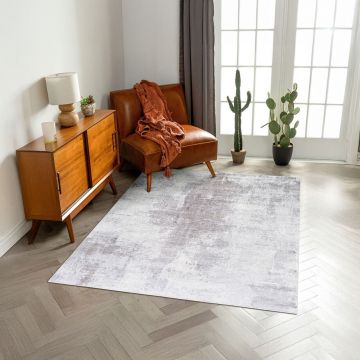 Covor, Woopamuk209, 80x120 cm, BUMBAC/POLIESTER, Gri