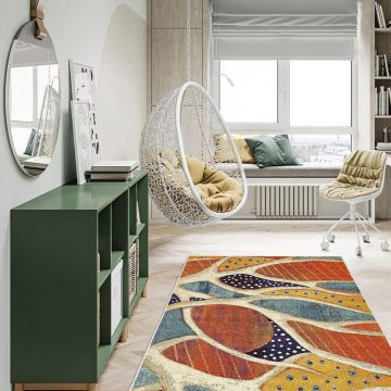 Covor, Woopamuk221, 140x220 cm, BUMBAC/POLIESTER, Multicolor