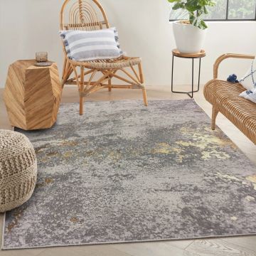 Covor, Woopamuk227, 140x220 cm, BUMBAC/POLIESTER, Gri