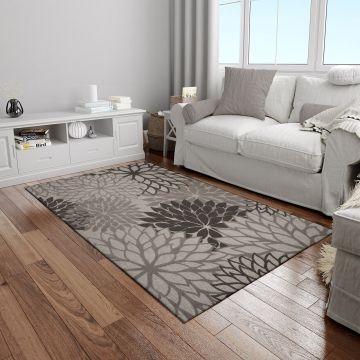 Covor, Woopamuk265, 100x200 cm, BUMBAC/POLIESTER, Gri