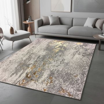 Covor, Woopamuk271, 80x150 cm, BUMBAC/POLIESTER, Gri