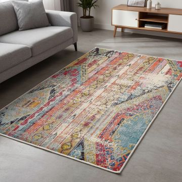 Covor, Woopamuk276, 80x150 cm, BUMBAC/POLIESTER, Multicolor