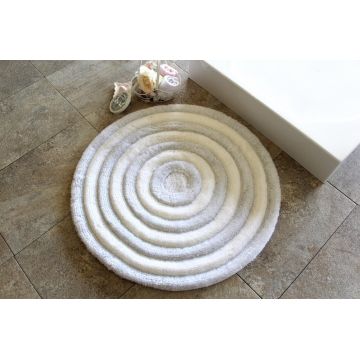 Covoraș de baie acrilic, L'essentiel Maison, Round, Alb