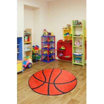 Covor de Copii Minge de Basketball Kobe Bryant, 140x140 cm - Portacaliu / 140 x 140