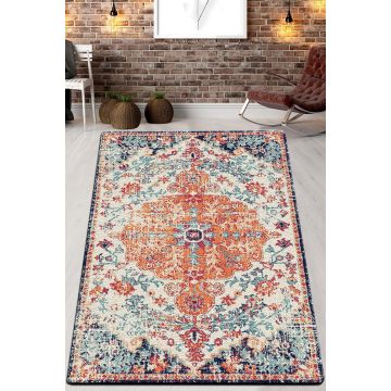 Covor de Hol Adobe Cotton, Lavabil, Antiderapant, Multicolor (diverse dimensiuni) - arsiv6 / Multicolor
