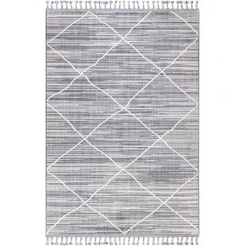 ⁠Covor de hol / bucatarie 75540A, Gri - Multicolor / Gri