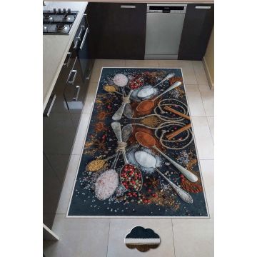 Covor de hol / bucatarie Condiment, Lavabil, Antiderapant, Multicolor (diverse dimensiuni) - arsiv6 / Multicolor